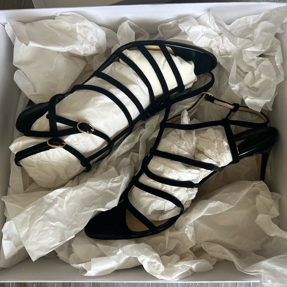 Paul Andrew “Herringbone” 75 Suede Heels - Picture 4 of 9